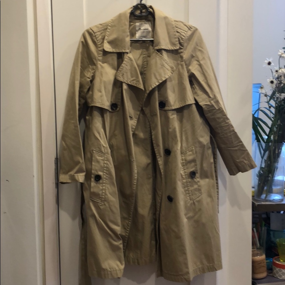 madewell abroad trench coat